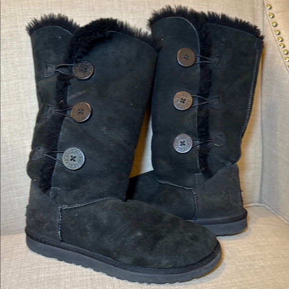 UGG Shoes - UGG Black Bailey Button Women's Boots